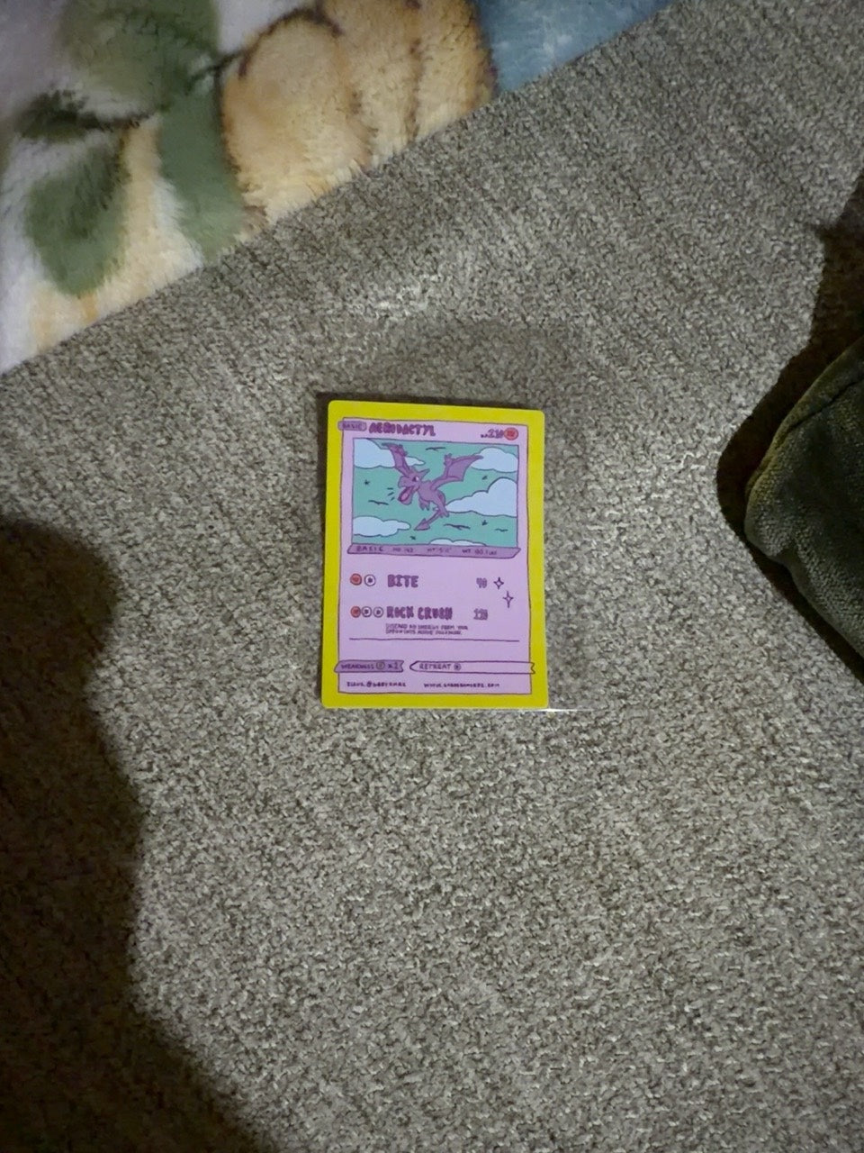 Aerodactyl Gabby Ramirez Vol. 1 non-holo fan art sticker