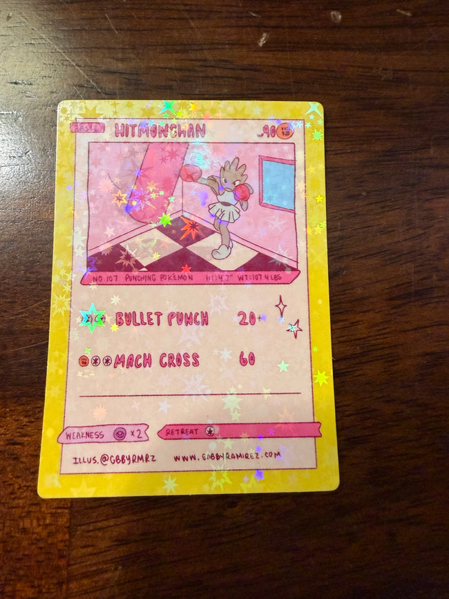 Hitmonchan Gabby Ramirez Vol. 3 holo fan art sticker