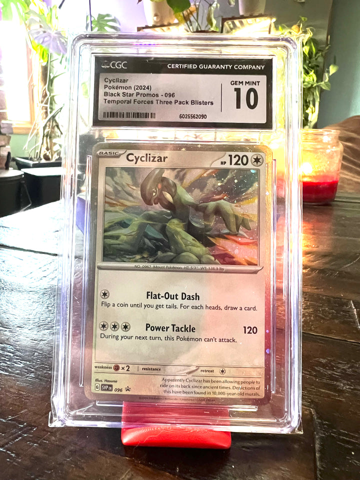 Cyclizar Black Star Promo - 096 Temporal Forces Three Pack Blisters CGC Gem Mint 10