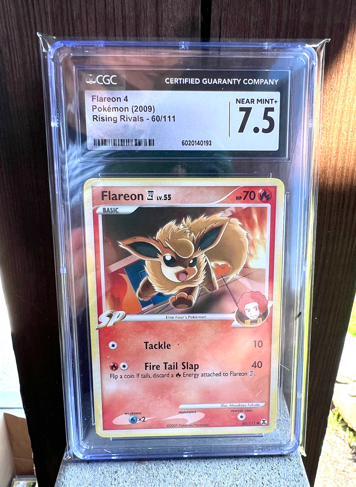 Flareon 4 Rising Rivals 60/111 CGC NEAR MINT+ 7.5