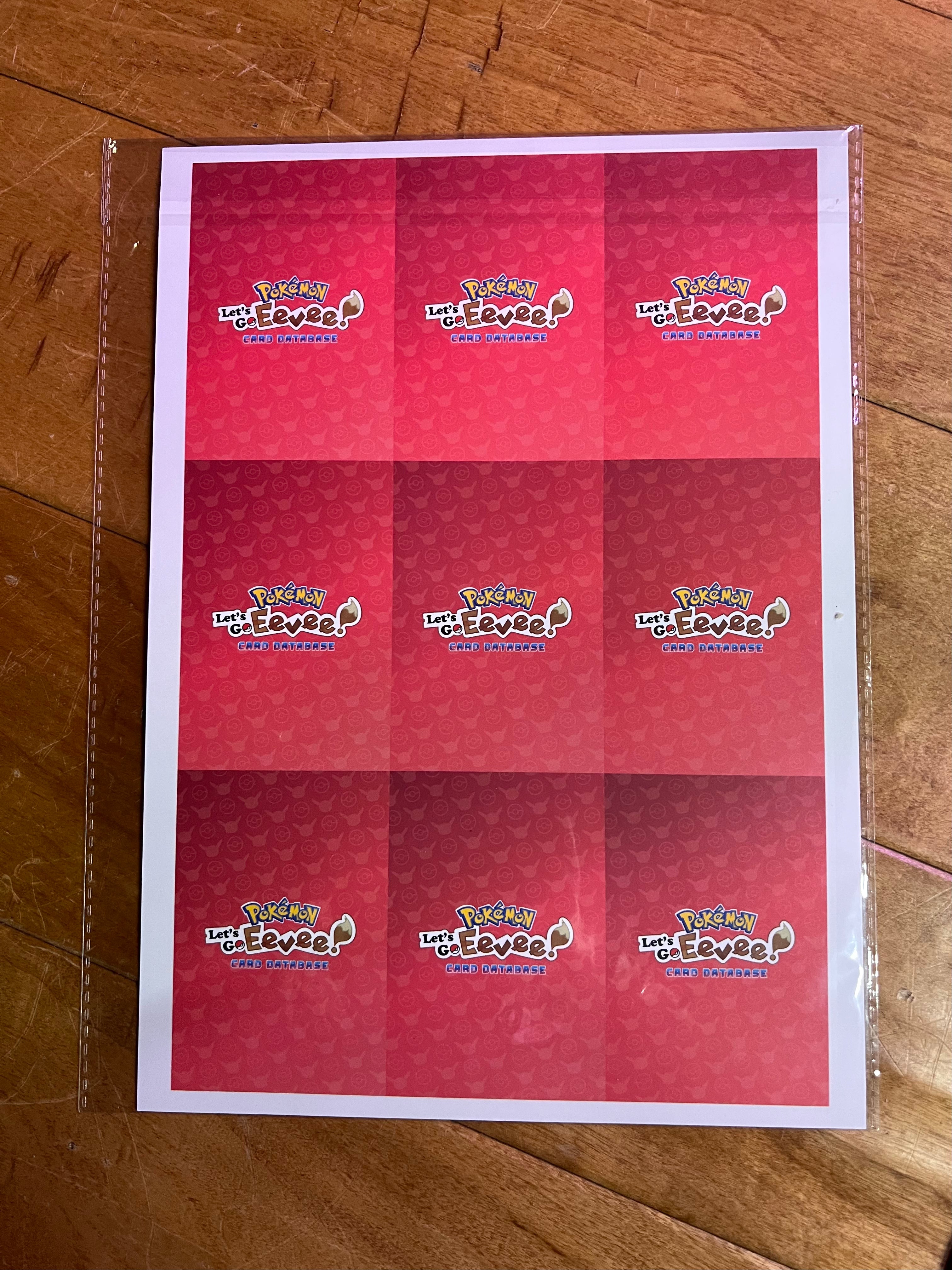 Let's Go Eevee Poncho Uncut Sheet