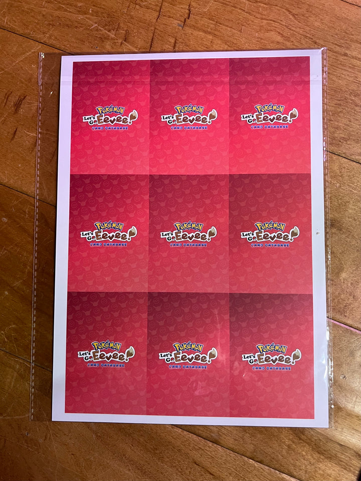 Let's Go Eevee Poncho Uncut Sheet
