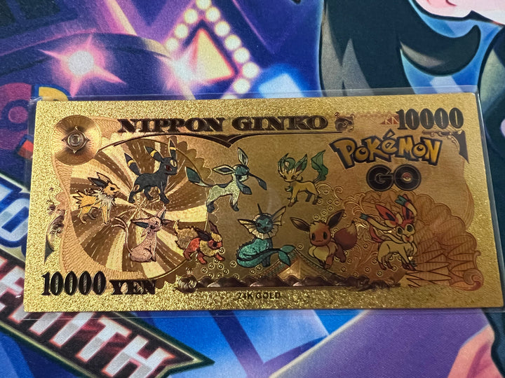 Ivysaur Pokemon 24k plated bank note