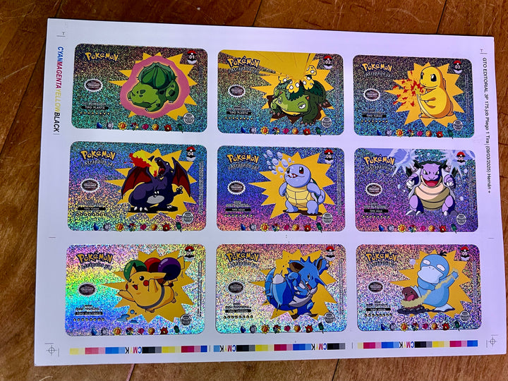 Non-TCG Uncut Sheet Who's That Pokemom