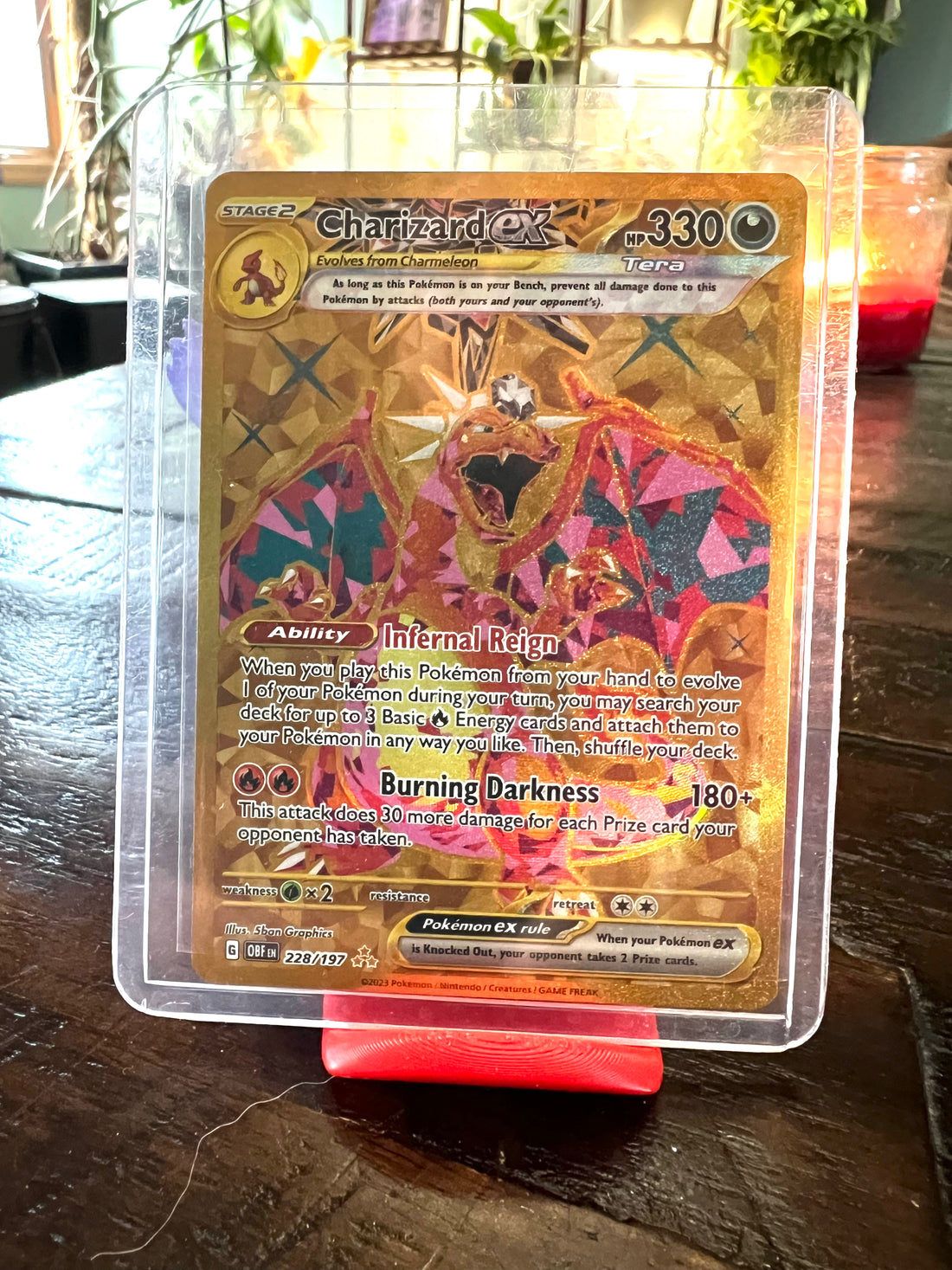 Charizard ex 228/197 Hyper Rare Gold Card Obsidian Flames