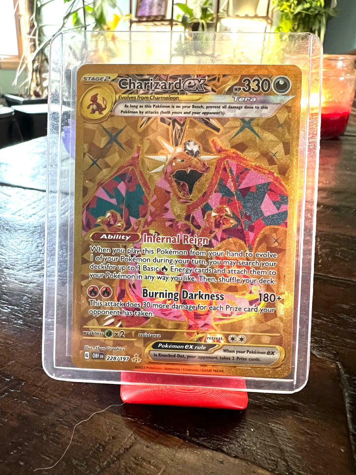 Charizard ex 228/197 Hyper Rare Gold Card Obsidian Flames