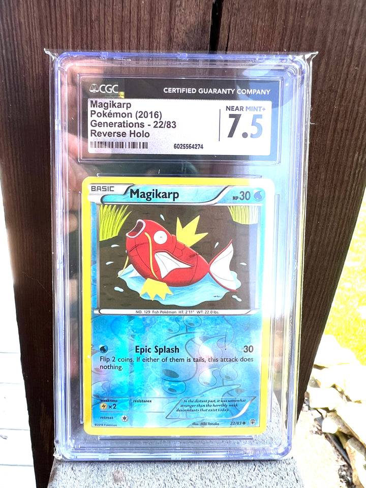 Magikarp Generations 22/83 Reverse Holo CGC Near Mint + 7.5