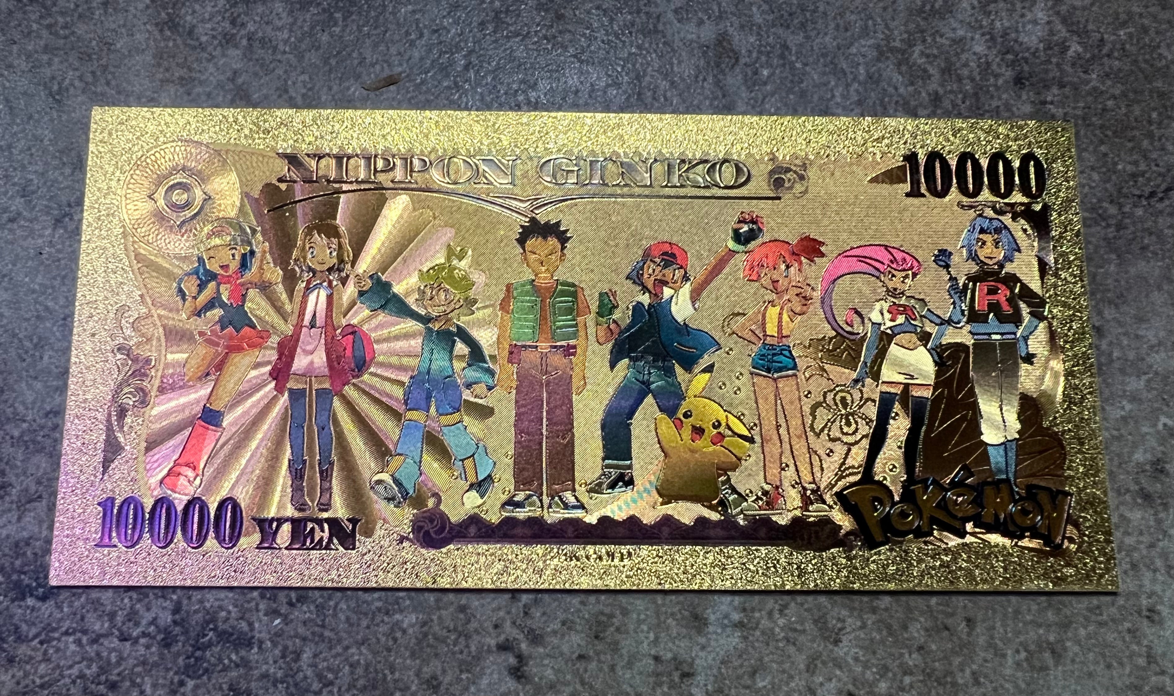 Team Rocket James Gold Yen Banknote