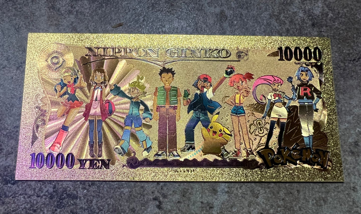 Team Rocket James Gold Yen Banknote