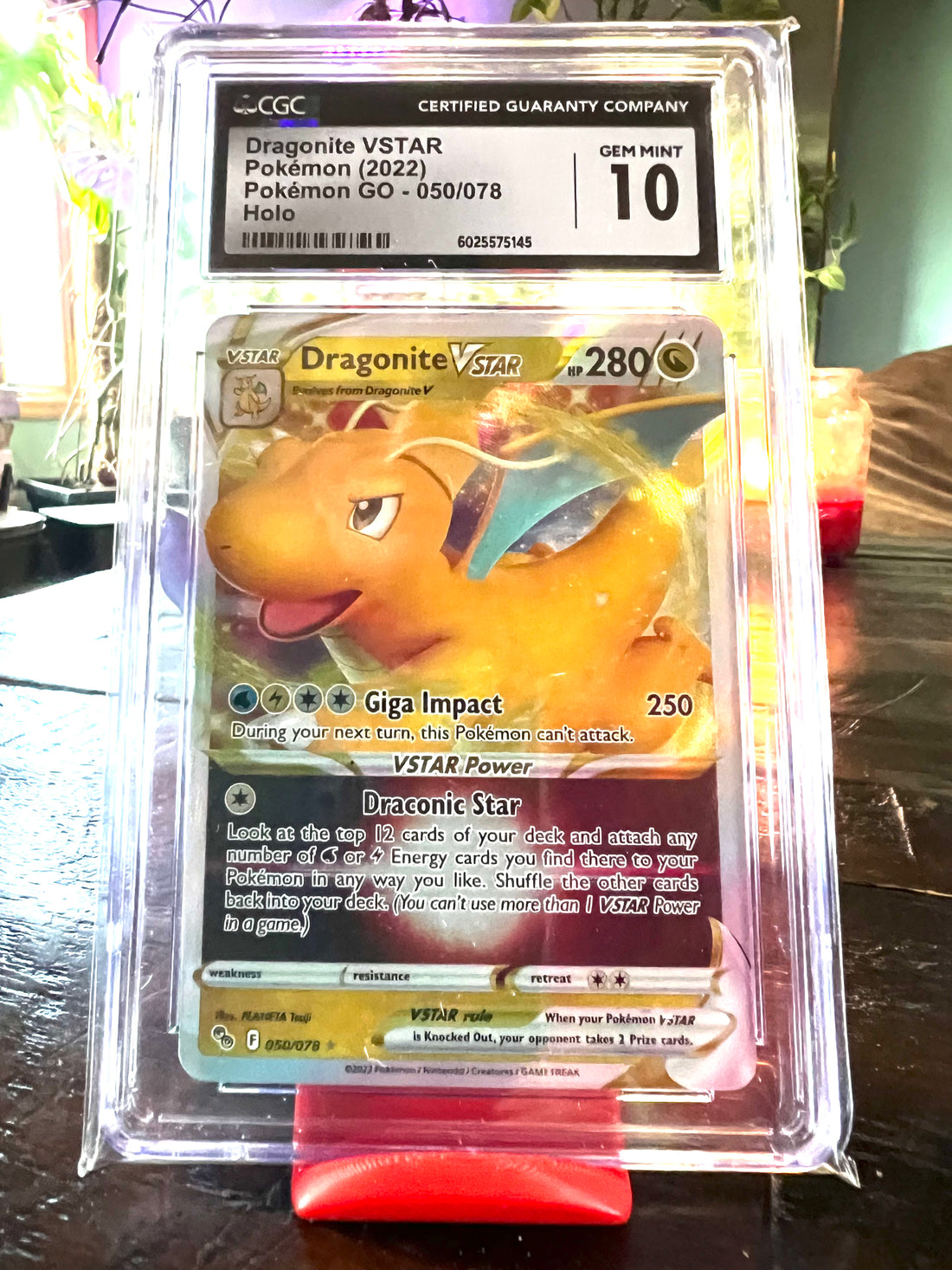 Dragonite VSTAR Pokemon Go CGC 10