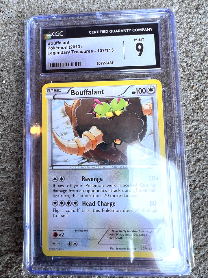 Bouffalant Legendary Treasures 107/113 CGC MINT 9
