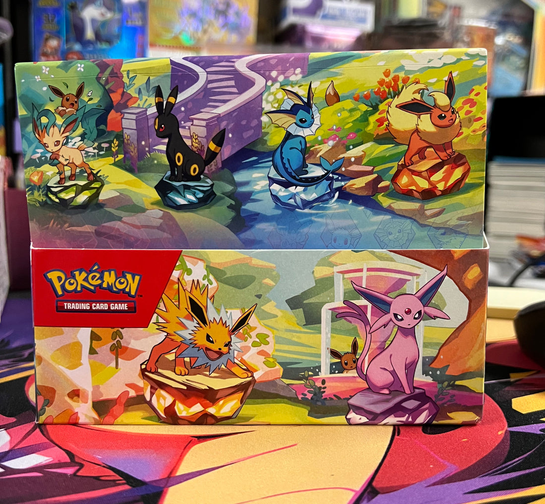 Scarlet & Violet Prismatic Evolutions Mini Tin Display