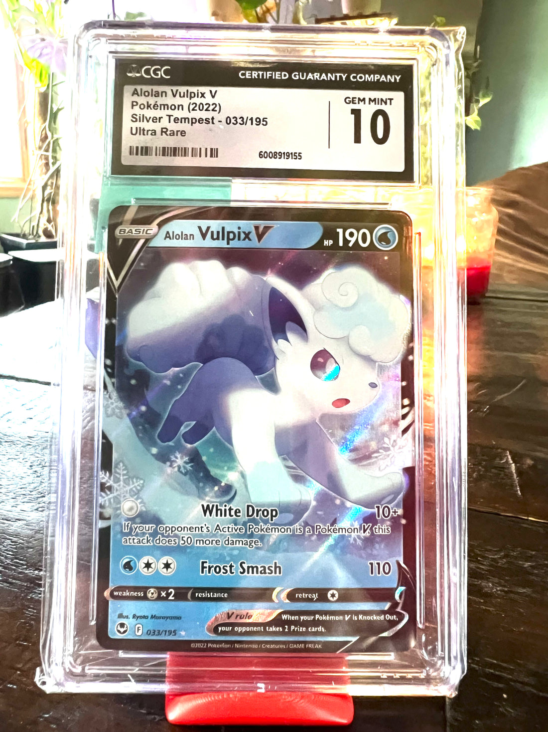Alolan Volpix Silver Tempest 033/195 CGC Gem Mint 10