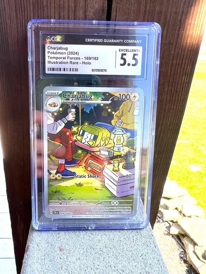 Charjabug Temporal Forces 169/162 Illustration Rare CGC EXCELLENT+ 5.5
