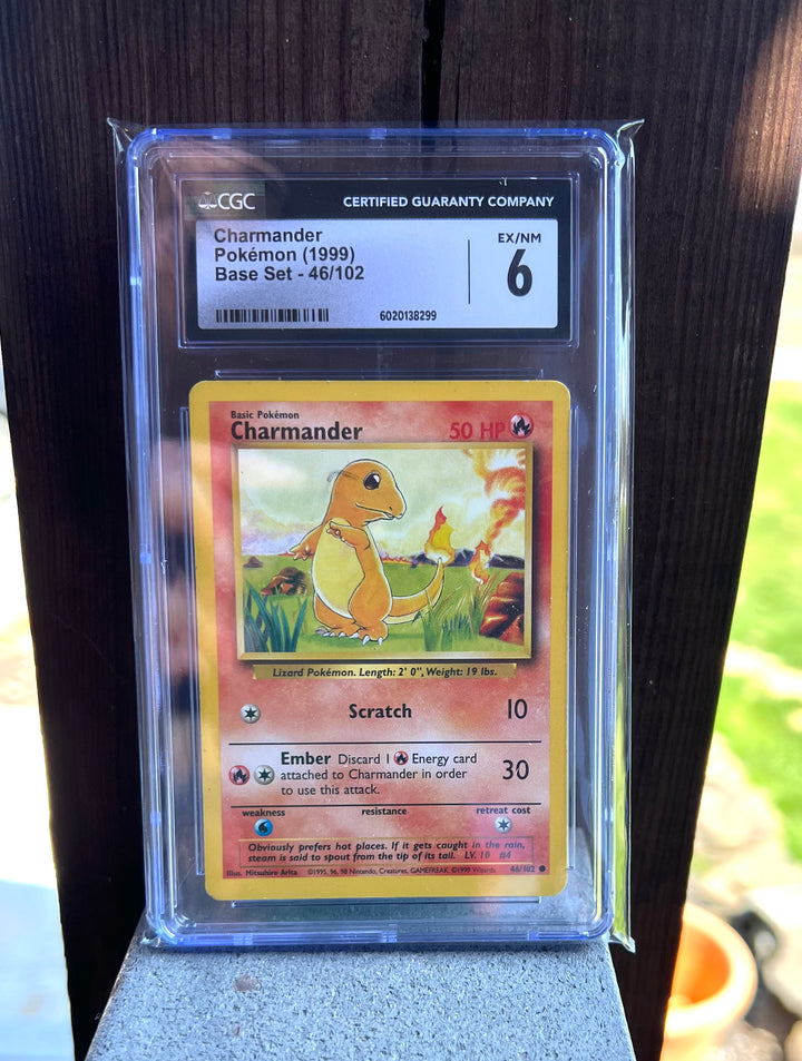 Charmander Base Set 46/102 CGC EX/NM 6