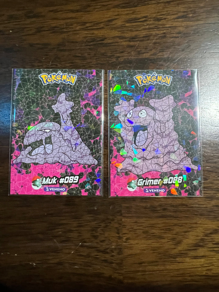 Peru Crystal Collection Grimer #088 & Muk #089