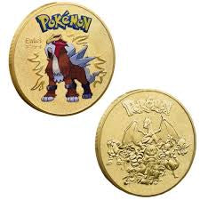 Entei gold coin