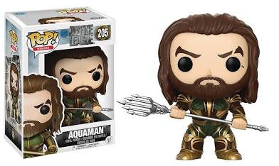 Funko DC Justice League Movie POP! Heroes Aquaman Vinyl Figure #205