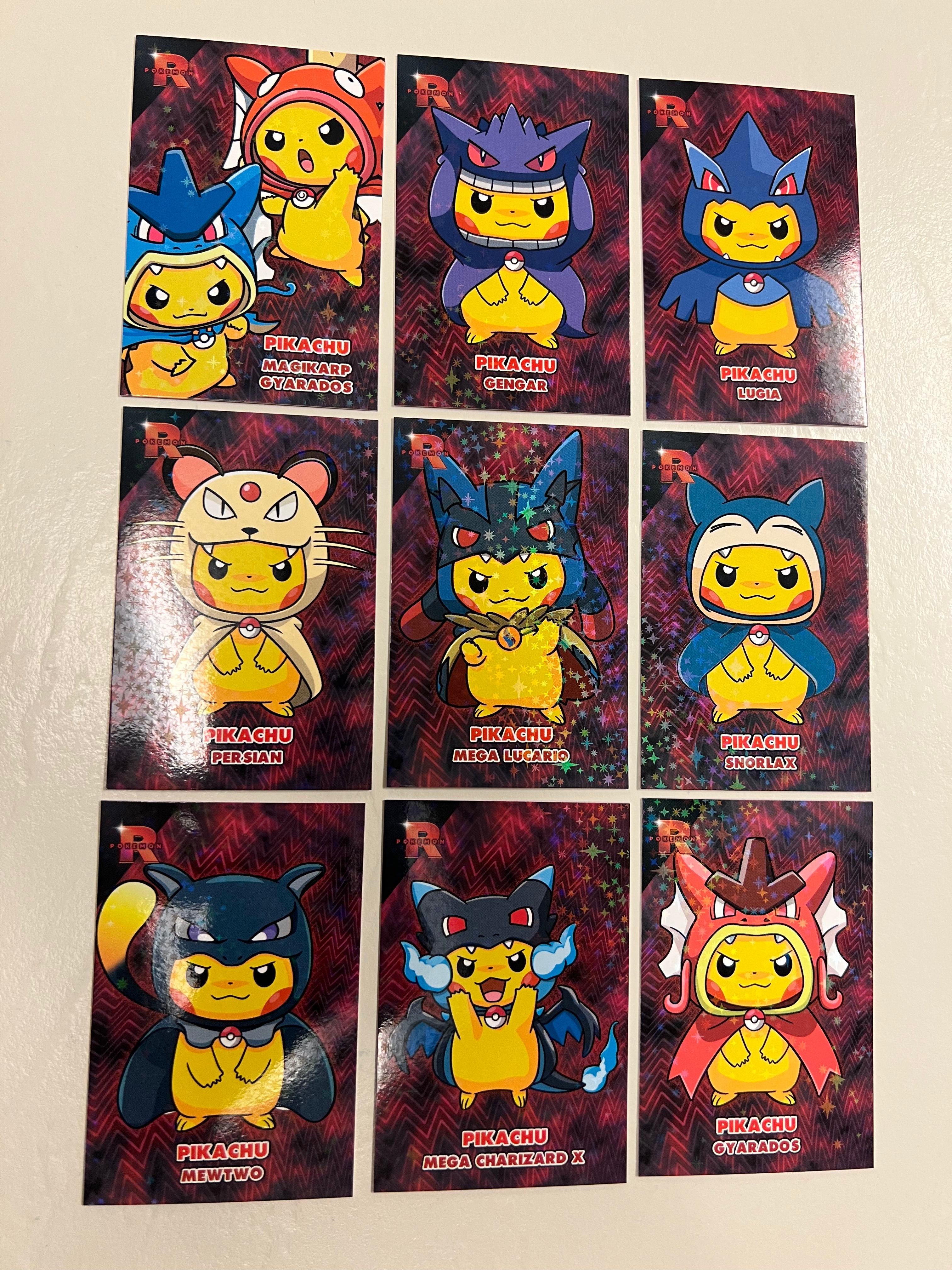 Pokemon Rocket Team Card Database Pikachu Poncho Set