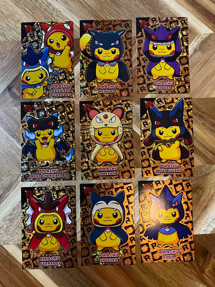 Pokemon Rocket Team Card Database Gold Poncho Set