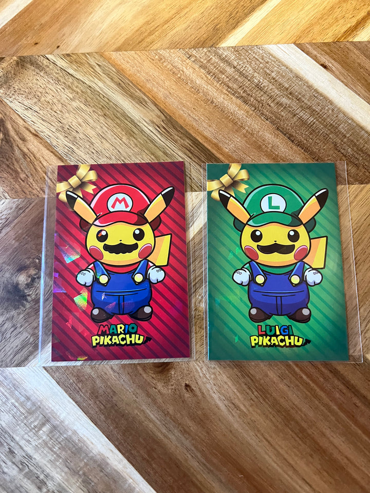 Pokemon Merry Christmas Card Database Cracked Ice Mario & Luigi Pikachu