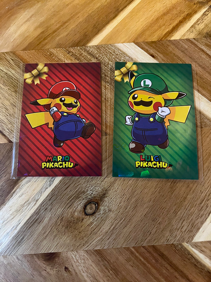 Pokemon Merry Christmas Card Database Cracked Ice Mario & Luigi Pikachu