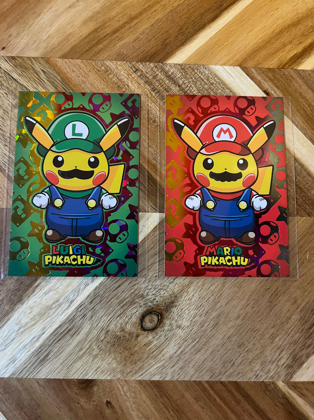 Pokemon Merry Christmas Card Database Rainbow Mario & Luigi Pikachu