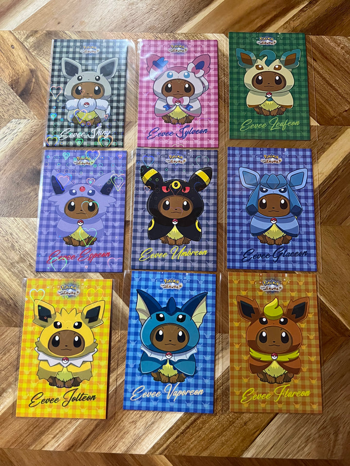 Let's Go Eevee Plaid Poncho Eevee Set