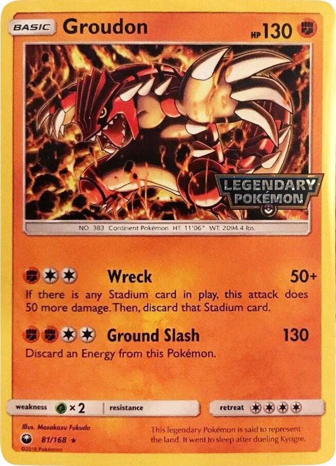 Groudon - 81/168 (Cosmos Holo) (Gamestop Promo) Sealed