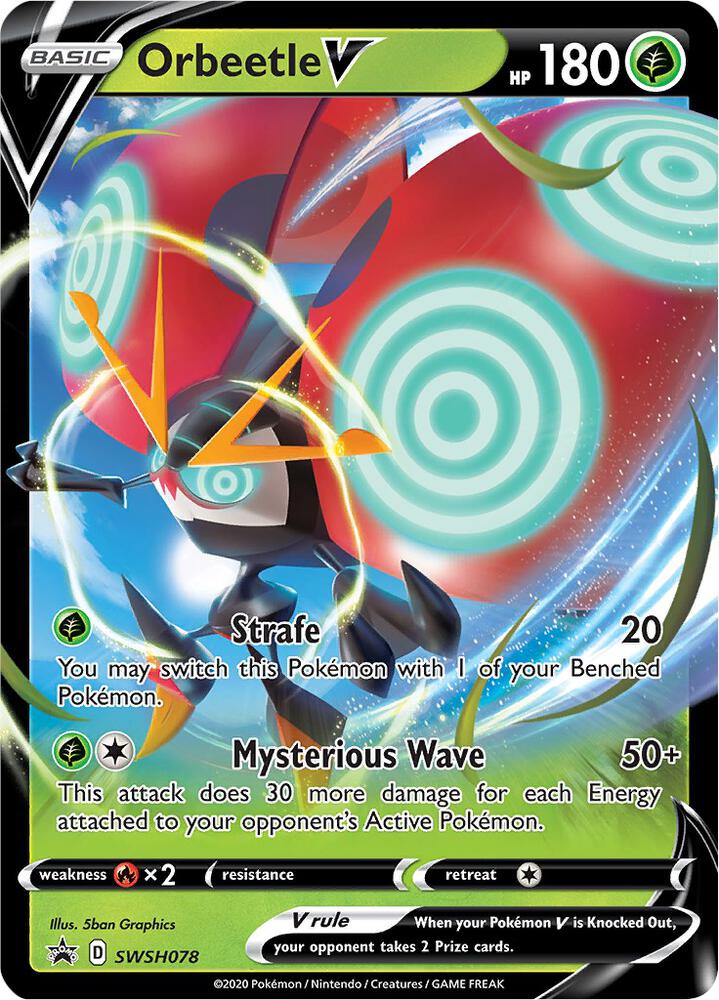 Orbeetle V - SWSH078 - Sword & Shield Promo Cards