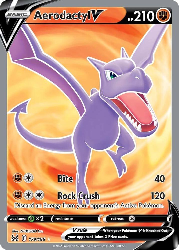Aerodactyl V (Full Art) - 179/196 - Lost Origin