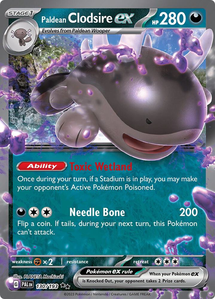Paldean Clodsire ex - 130/193 - Paldea Evolved