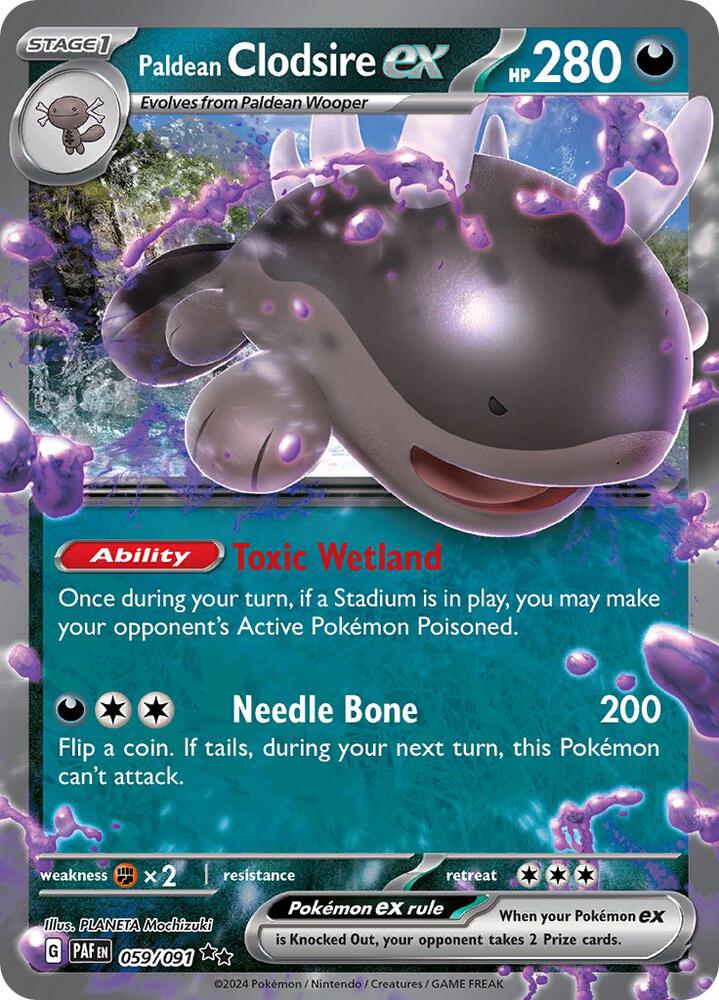 Paldean Clodsire ex - 059/091 - Paldean Fates