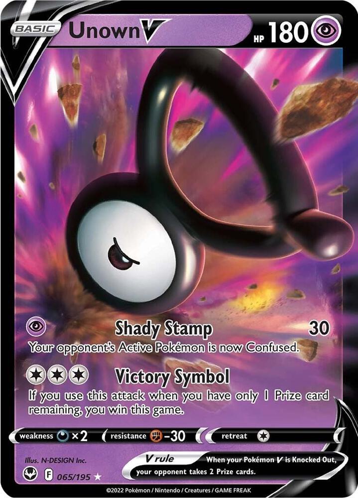 Unown V - SWSH12: Silver Tempes   065/195