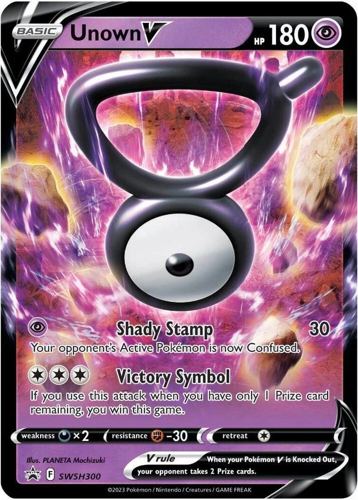 Unown V - SWSH300 - SWSH: Sword & Shield Promo Cards