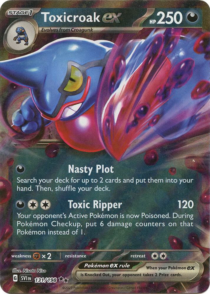 Toxicroak ex - 131/198 - Scarlet & Violet Base Set