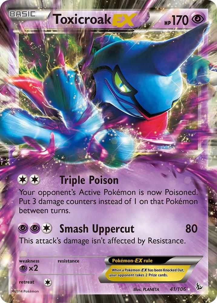 Toxicroak EX - 041/106 - XY - Flashfire