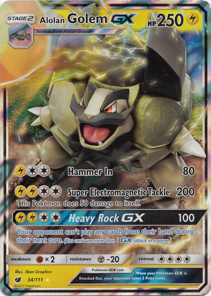 Alolan Golem GX - SM - Crimson Invasion
