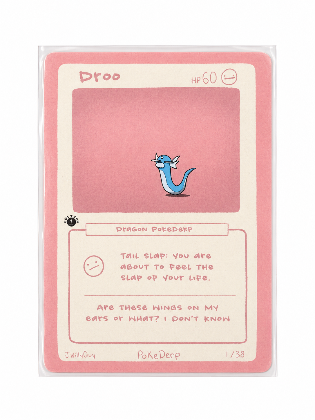 Droo Dragon PokeDerp 1/38 on a white background