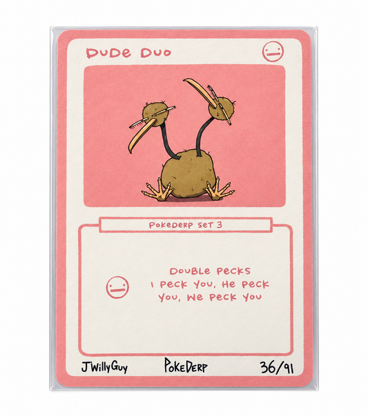 Dude Duo PokeDerp Set 3 36/91 on a white background