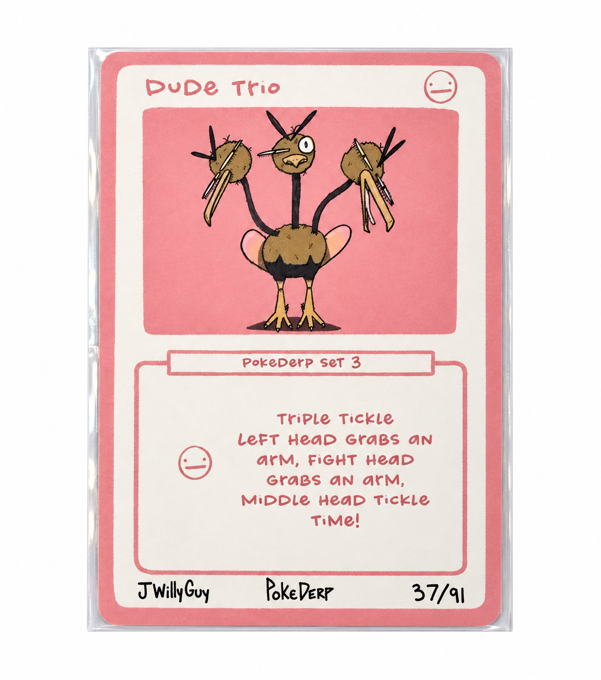 Dude Trio PokeDerp Set 3 37/91 on a white background
