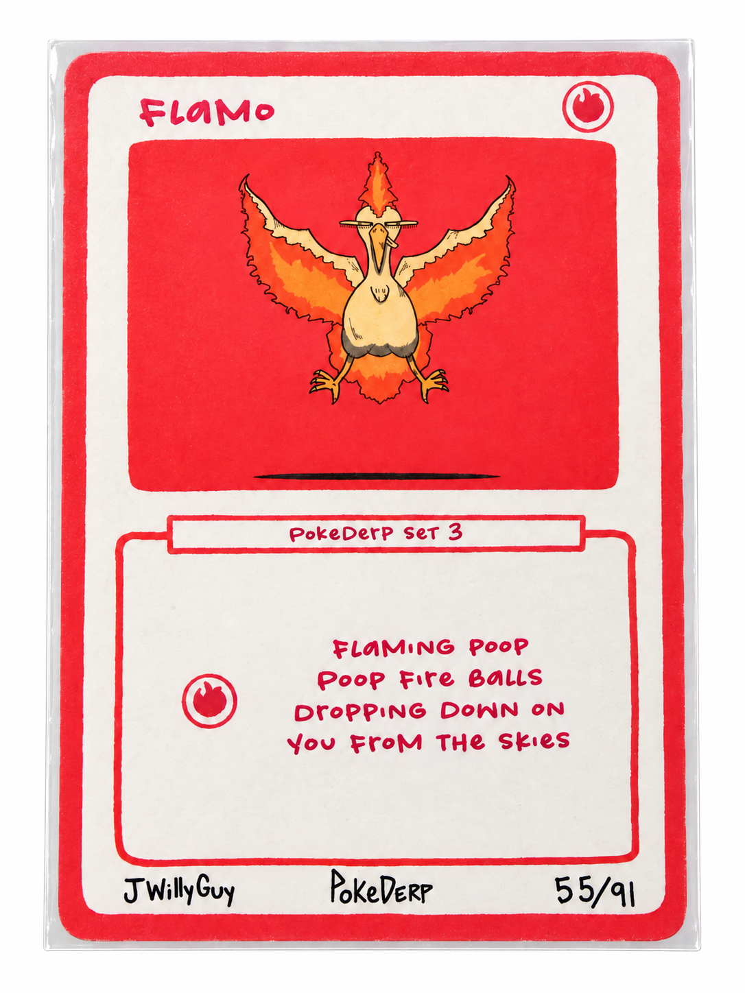 Flamo PokeDerp Set 3, 55/91, on a white background
