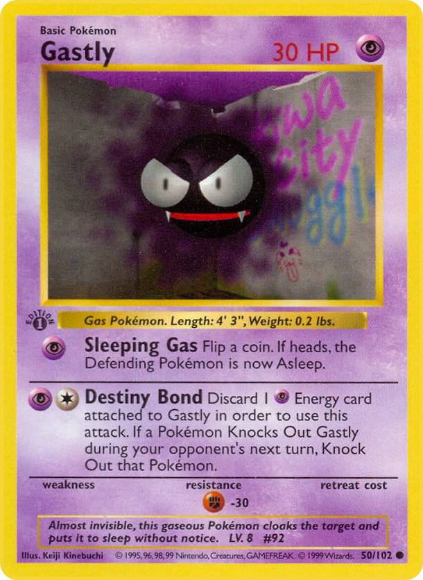 Gastly - Base Set (Shadowless)