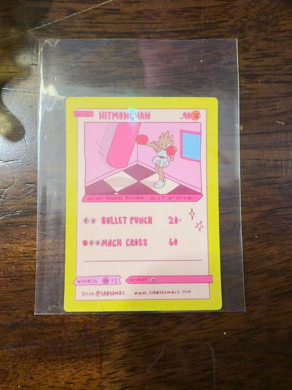 Hitmonchan Gabby Ramirez Vol. 3 non-holo fan art sticker