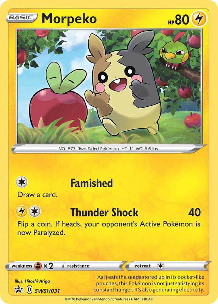 Morpeko - SWSH031 - SWSH: Sword & Shield Promo Cards