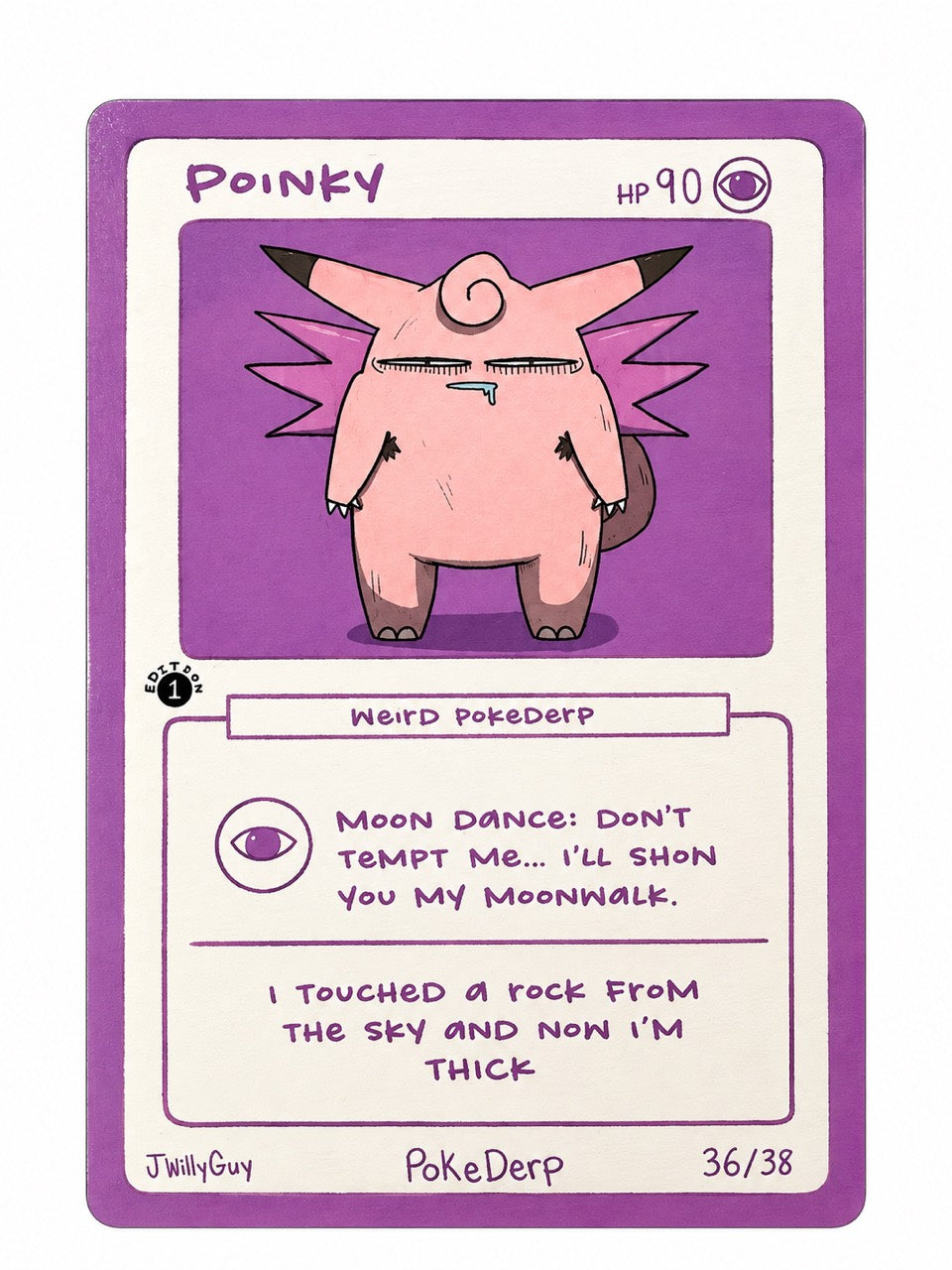 Poinky Weird PokeDerp 36/38 on white background