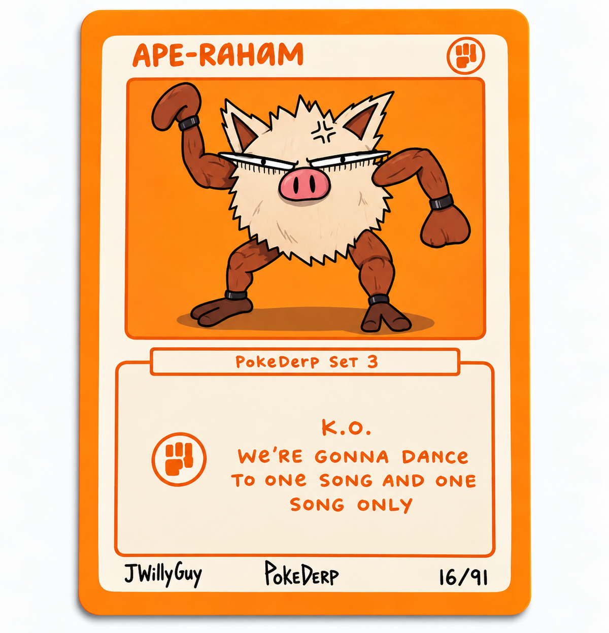 APE-RAHAM PokeDerp Set 3 16/91
