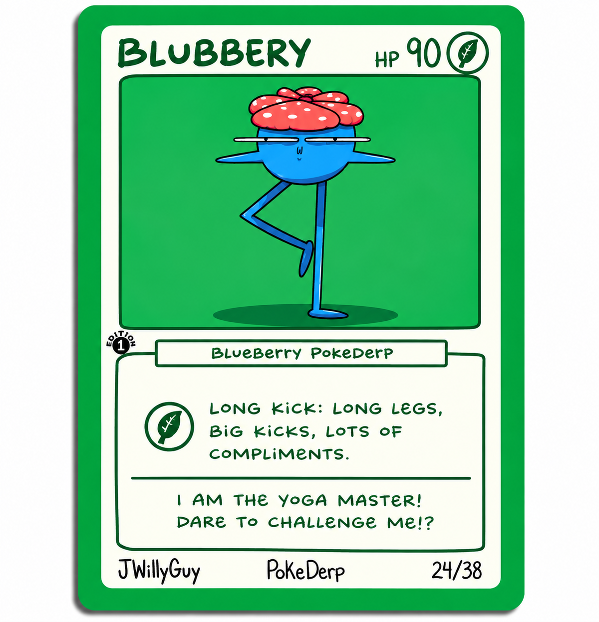 Blubbery Blueberry PokeDerp 24/38