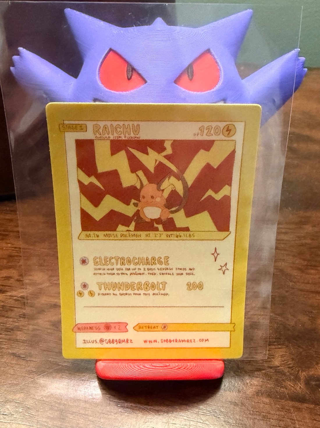 Raichu regular non-holo fan art sticker by Gabby Ramirez