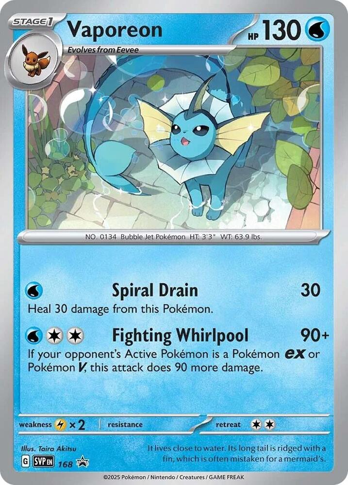 Vaporeon - 168 - SV: Scarlet & Violet Promo Cards